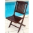 Ensemble de 2 chaises pliantes de jardin en teck