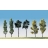 Faller Modélisme accessoires de décor - Végétation - Arbres : Assortiment de 6 arbres