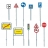 Faller Modélisme accessoires de décor H0 - Panneaux de signalisation routière