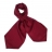 Foulard Ascot à nouer en soie rouge parsemé de petits pois bleus