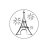 G. Lalo G.Lalo - Pastille laiton pour sceau sur broche tour Eiffel