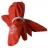 Gants imperméables fourrés rouge