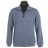 Gilet zippé, col camionneur, côtelé bleu ciel
