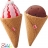 Glaces en cornets Venezia tissu de Haba