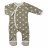 Grenouillère Pois coton bio - Taupe