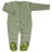Grenouillère Rayée et Pois coton bio - Vert