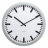 Horloge Gare, design argenté, Karlsson