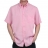 Innovation: Chemise manches courtes rose poudré en Tencel Gentleman Farmer
