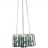 Lampe suspension design Just Married silver