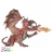 Le dragon à 2 têtes rouge