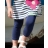 Leggings coton bio - Marine