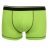 Lot de 2 Shortys Style Bright Vert fluo / Noir Fruit of the Loom