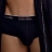 Lot de 2 slips noirs Calvin Klein en Coton Stretch