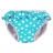 Maillot de bain-couche lavable - Pois turquoises