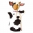 Marionnette à main Vache