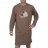 Maxi Tee Shirt en coton Arthur Dog Camel
