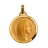 Medaille ronde avec vierge plaqué or
