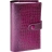 Mignon Agenda AK18 avec patte en cuir CROCO SAVANNAH/FUCHSIA - rose fuchsia