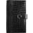 Mignon Agenda AK18 avec patte en cuir CROCO SAVANNAH/NOIR - noir