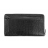 Mignon Porte monnaie avec compartiments pour cartes Croco Savannah, noir