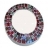 Miroir rond mosaique 15 cm Rouge