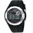 MONTRE HOMME DIGITALE RONDE NOIR & ACIER - Electronique & Caoutchouc