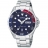 MONTRE SPORT HOMME ACIER - Cadran Bleu & 3 Aiguilles