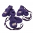 Moufles laine - Violet 9 mois-2 ans (avec pouce)