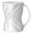 Mug design Diabolo Couleur Blanc/Argenté Matière Porcelaine