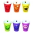 Mugs expresso design Happy Colors (X6)