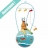 Navibulle chat orange et jaune