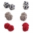PACK 3 COLORIS PASSEMENTERIE - Rouge, Taupe & Bicolore