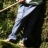 Pantalon coton bio Cargo - Marine