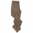 Pantalon détente coupe droite 5 poches coloris caramel