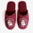 Pantoufles bordeaux en coton Arthur Saint Plumard