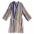 PEIGNOIR A RAYURES MULTICOLORES - 100% Coton