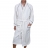 Peignoir col châle en velours Towel City Blanc