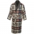 Peignoir long Arthur à carreaux beiges, bleus et rouges