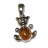 Pendentif Argent & Ambre Ourson