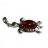 Pendentif Argent & Ambre Tortue