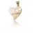 Pendentif coeur or 'je t'aime'