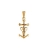 Pendentif croix camarguaise plaqué or petit modèle