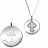 Pendentif croix céleste argent