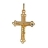 Pendentif plaqué or croix avec christ