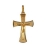 Pendentif plaqué or croix pleine avec christ