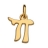 Pendentif plaqué or hai