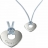Pendentif princesse argent