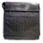 POCHETTE A RABAT EN TOILE NOIRE HOMME - Bandoulière