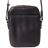 POCHETTE EGIDIA EN CUIR LISSE NOIR - Bandoulière Réglable