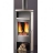 Poêle à bois Justus - ISLAND 7 - 7 kW acier gris et blanc érable